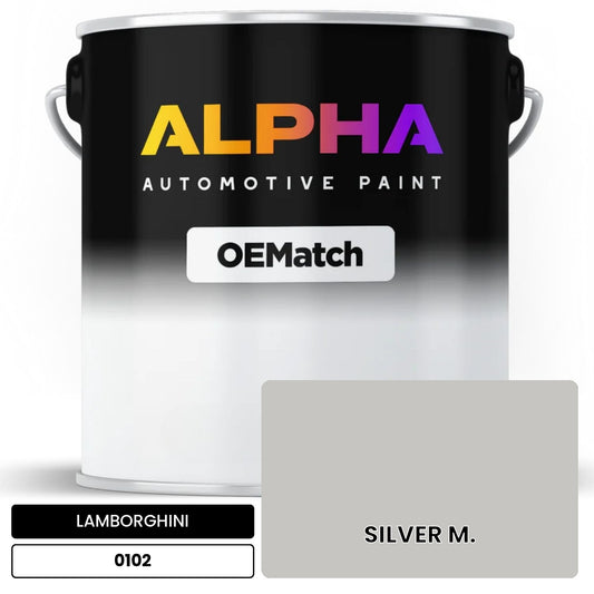 LAMBORGHINI SILVER M. 0102 OEMatch Basecoat