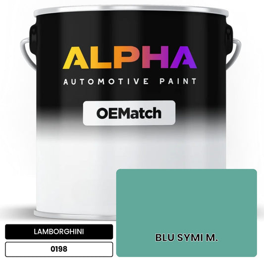 LAMBORGHINI BLU SYMI M. 0198 OEMatch Basecoat
