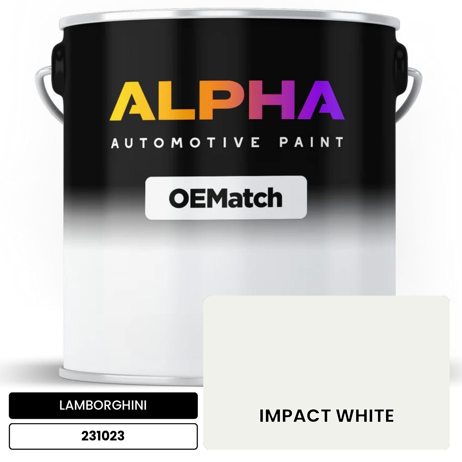 LAMBORGHINI IMPACT WHITE 231023 OEMatch Basecoat