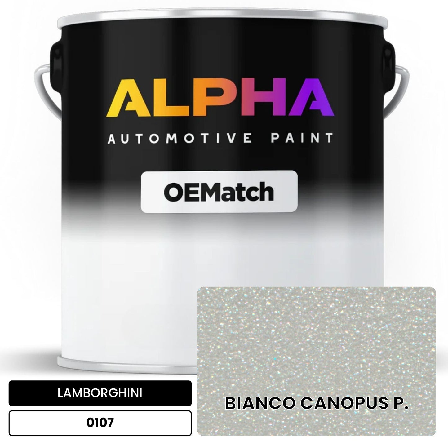 LAMBORGHINI BIANCO CANOPUS P. 0107 OEMatch Basecoat