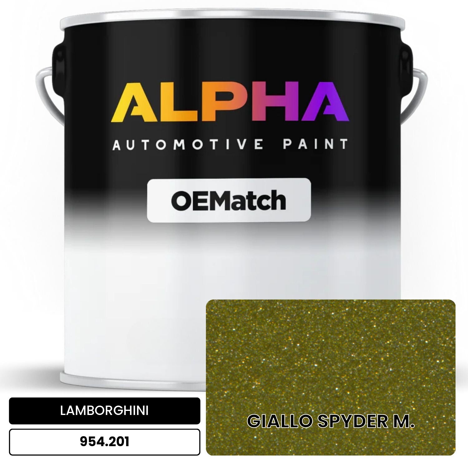 LAMBORGHINI GIALLO SPYDER M. 954.201 OEMatch Basecoat