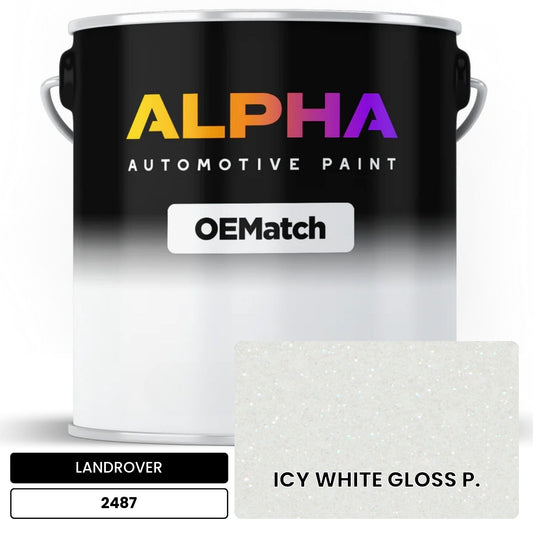 LANDROVER ICY WHITE GLOSS P. 2487 OEMatch Basecoat
