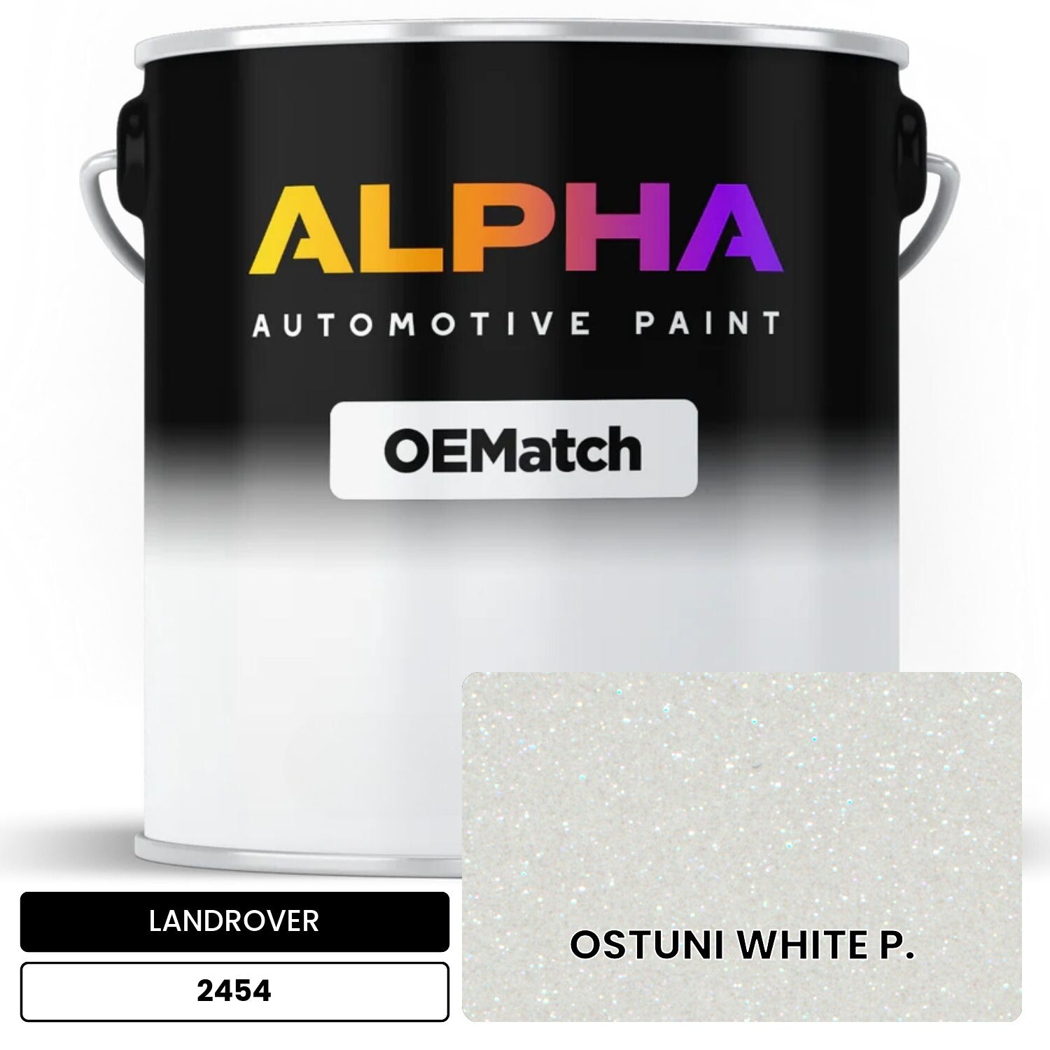 LANDROVER OSTUNI WHITE P. 2454 OEMatch Basecoat