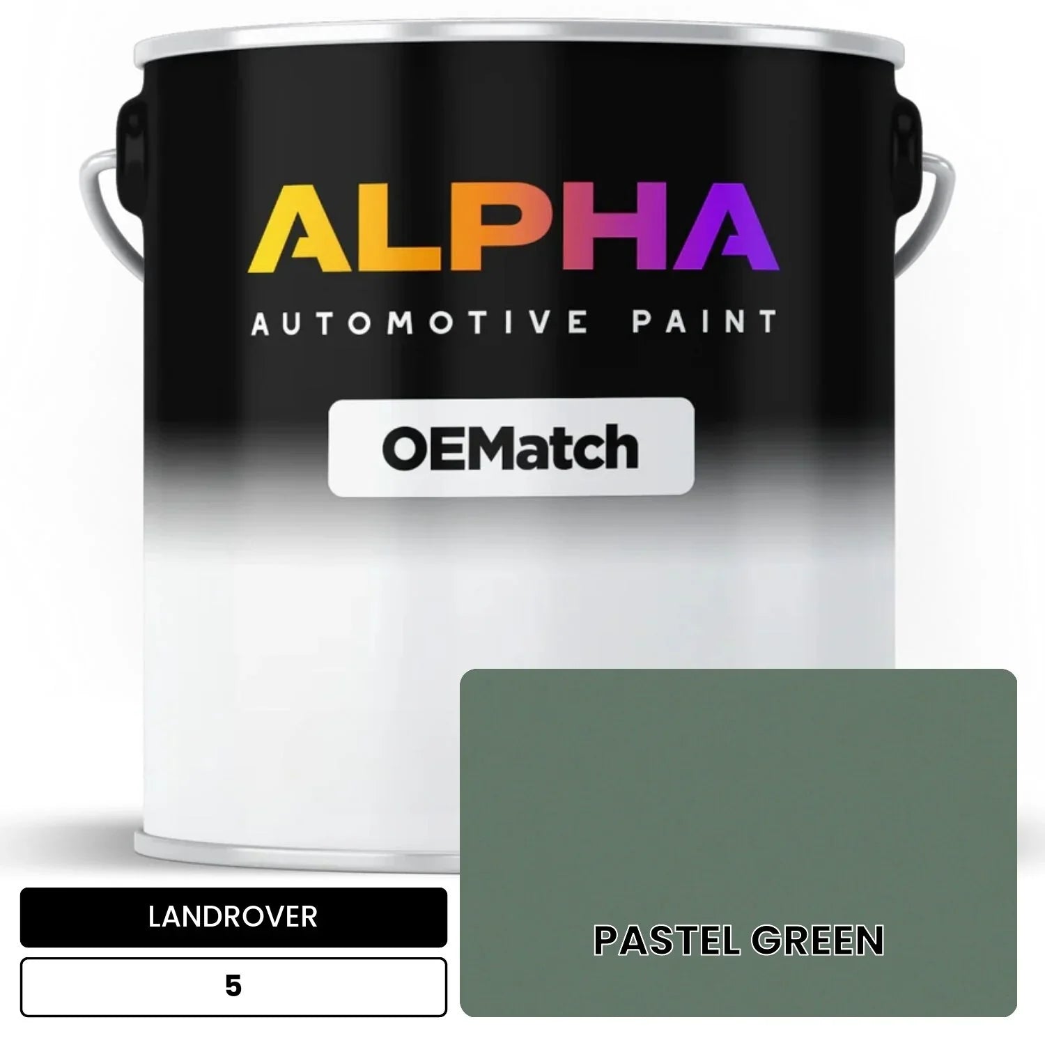 LANDROVER PASTEL GREEN 5 OEMatch Basecoat