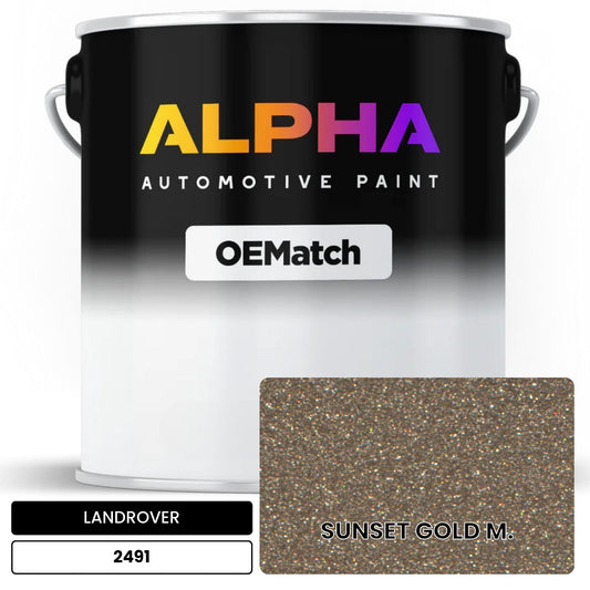 LANDROVER SUNSET GOLD M. 2491 OEMatch Basecoat