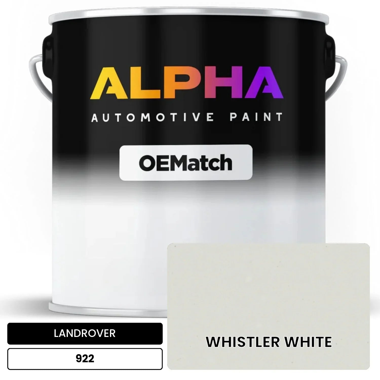 LANDROVER WHISTLER WHITE 922 OEMatch Basecoat