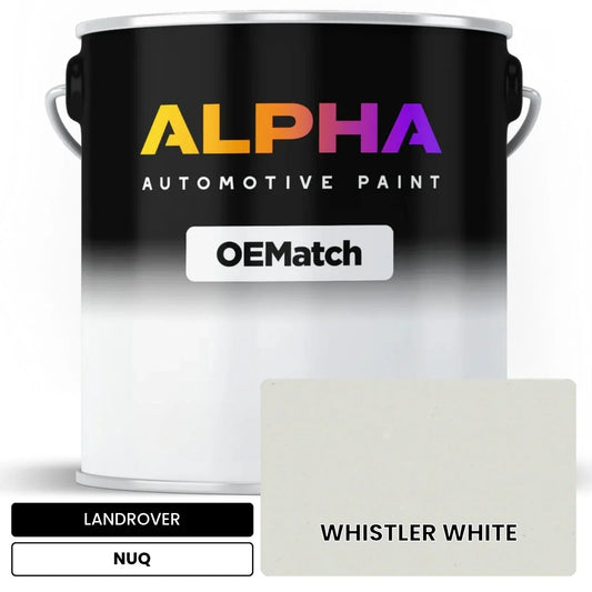 LANDROVER WHISTLER WHITE NUQ OEMatch Basecoat