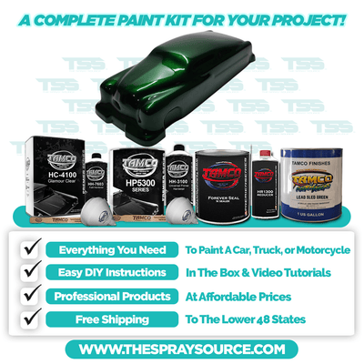 Lead Sled Green Car Kit (Black Ground Coat) - The Spray Source - Tamco Paint