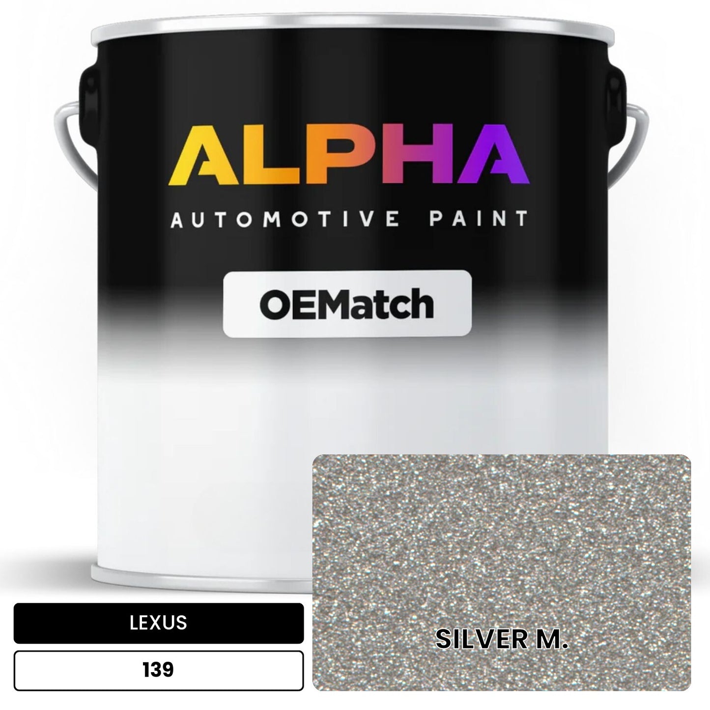 LEXUS SILVER M. 139 OEMatch Basecoat