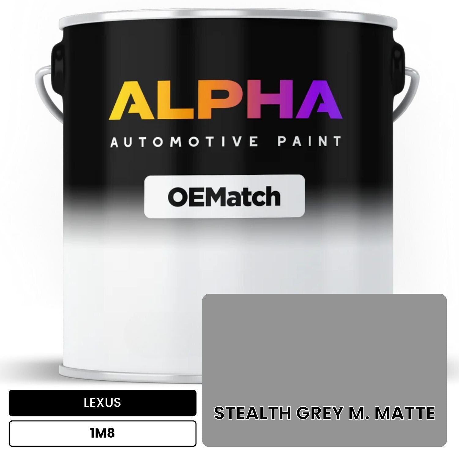 LEXUS STEALTH GREY M. MATTE  1M8 OEMatch Basecoat