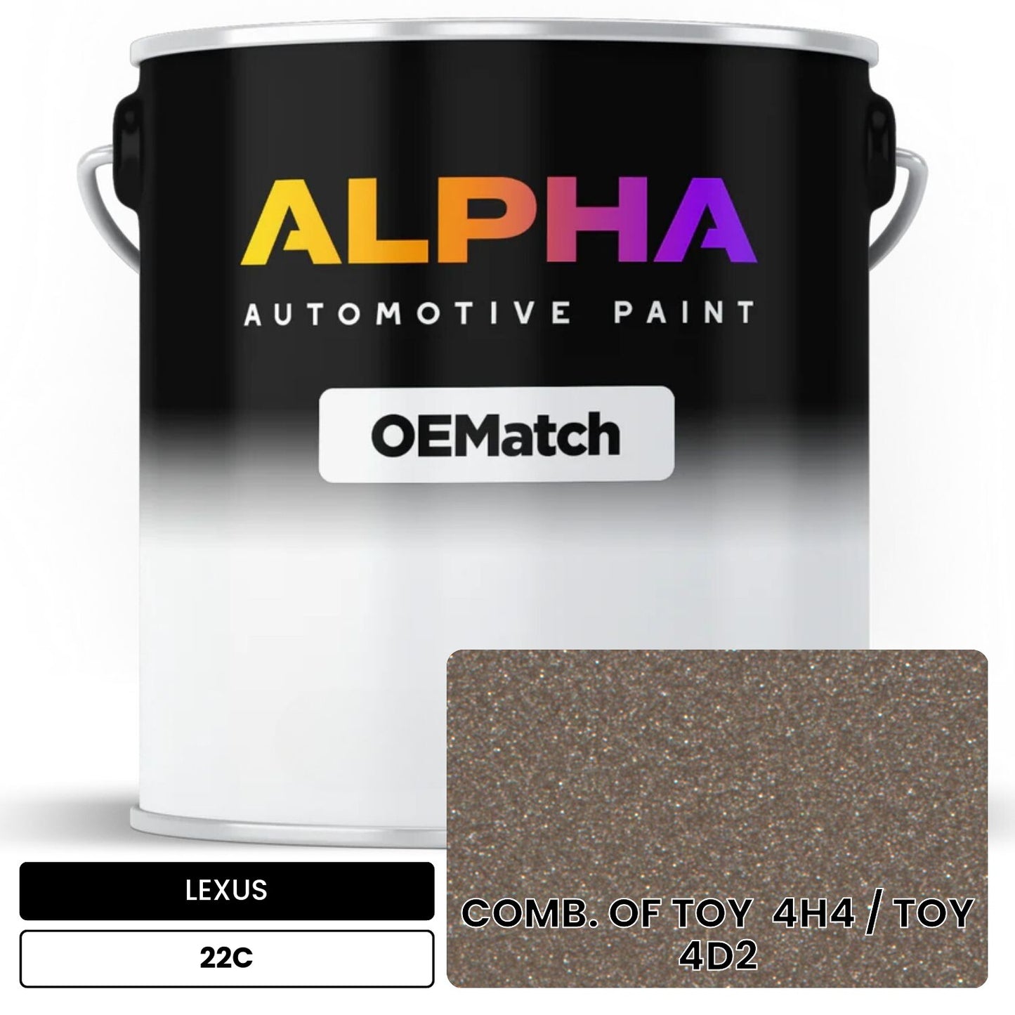 LEXUS COMB. OF TOY  4H4 / TOY  4D2 22C OEMatch Basecoat