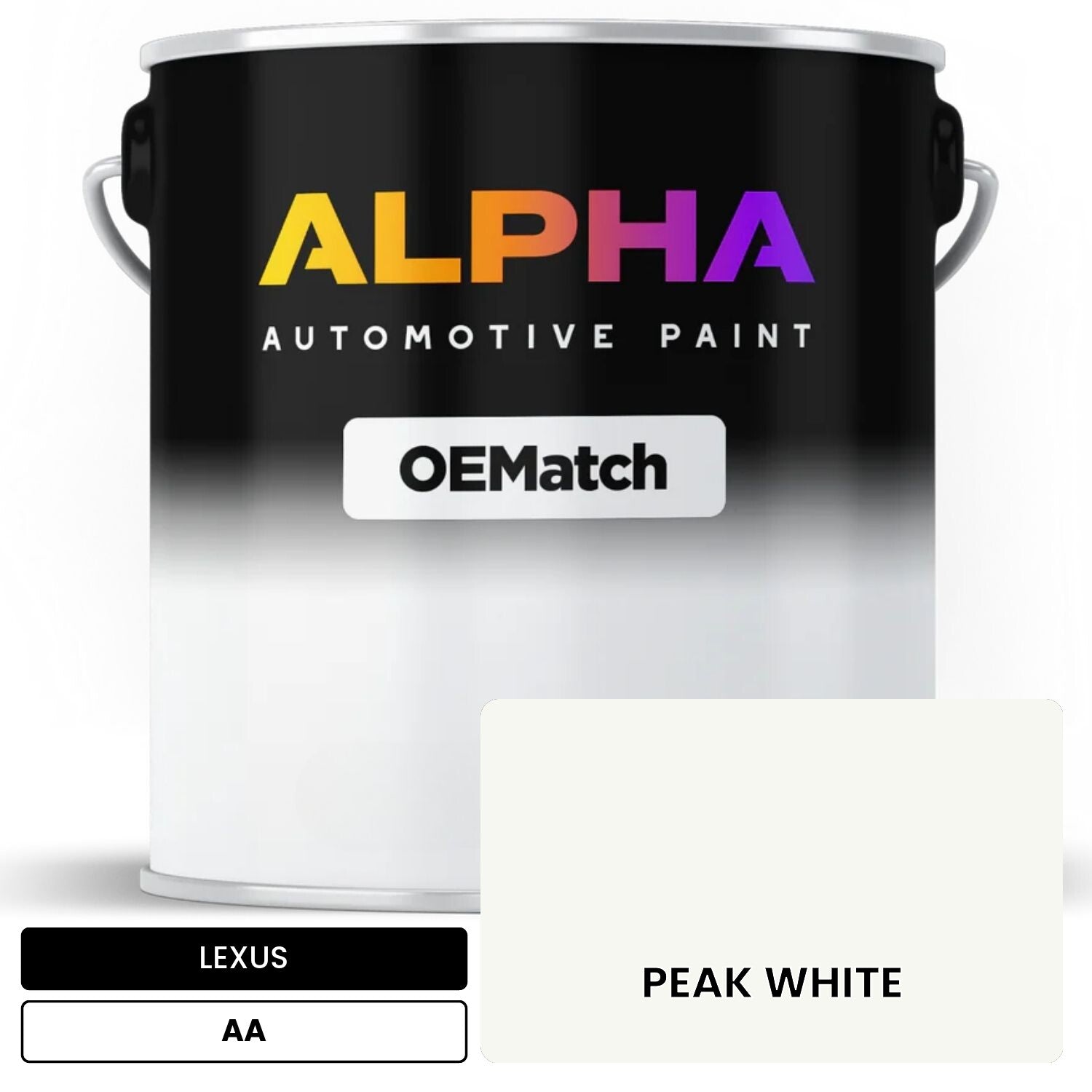 LEXUS PEAK WHITE AA OEMatch Basecoat