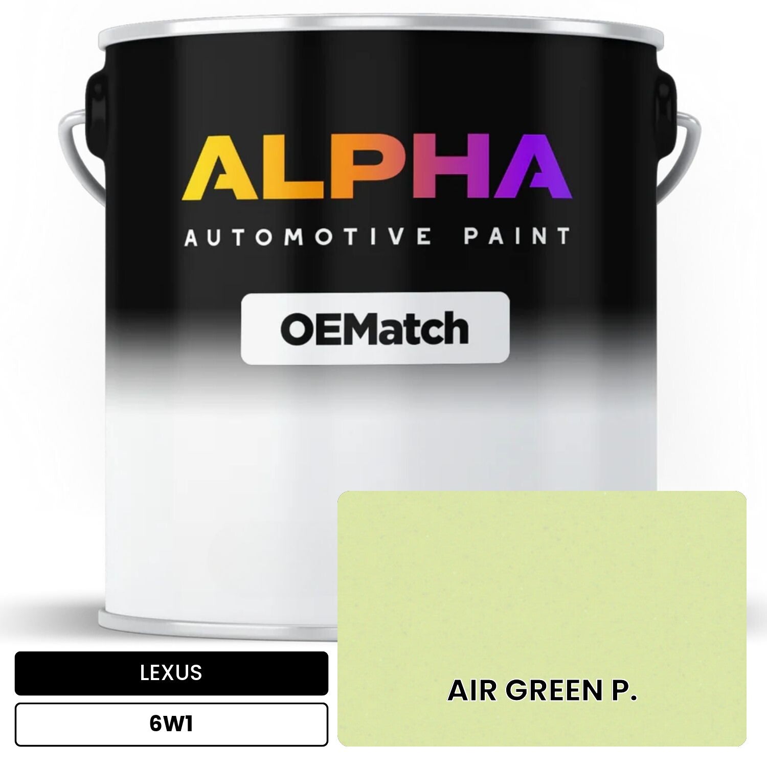 LEXUS AIR GREEN P. 6W1 OEMatch Basecoat