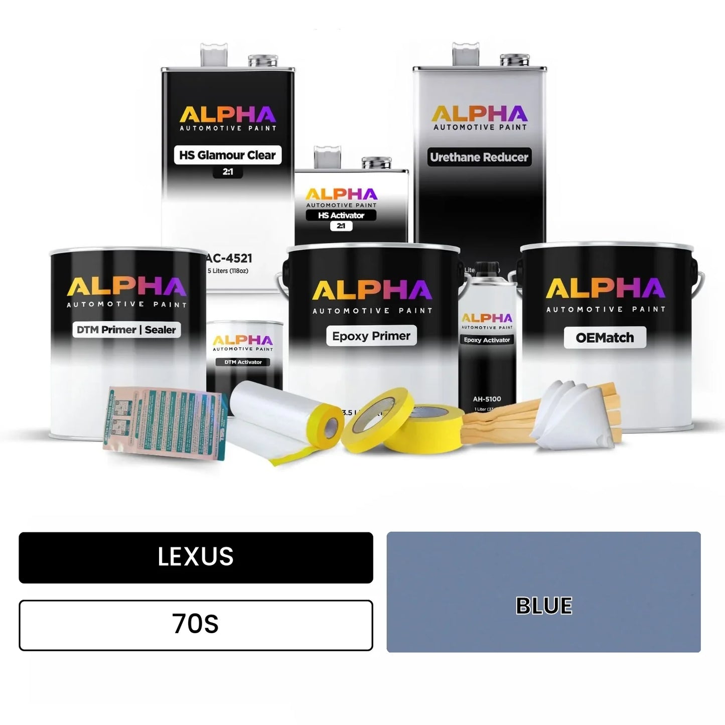LEXUS BLUE 70S OEMatch Vehicle Paint Kit