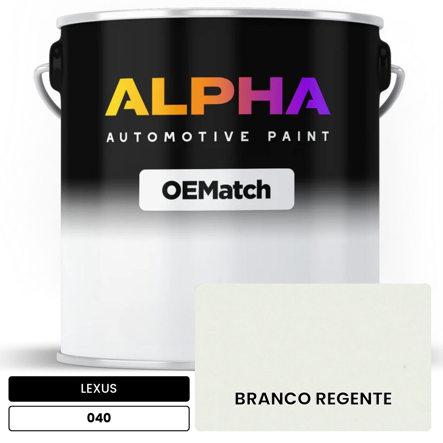 LEXUS BRANCO REGENTE 040 OEMatch Basecoat