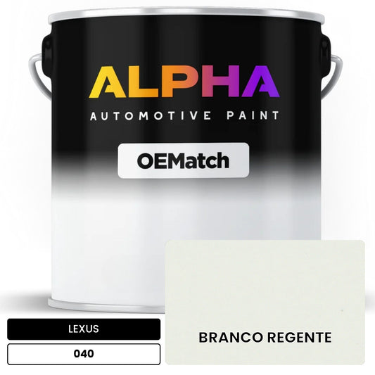 LEXUS BRANCO REGENTE 040 OEMatch Basecoat