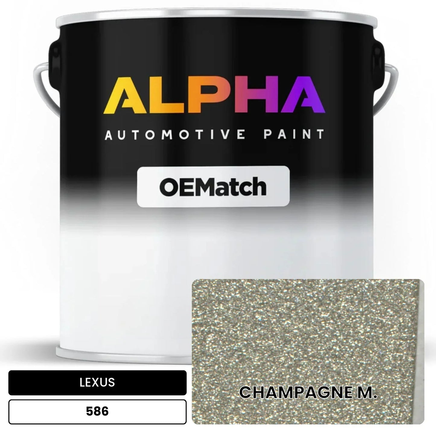 LEXUS CHAMPAGNE M. 586 OEMatch Basecoat