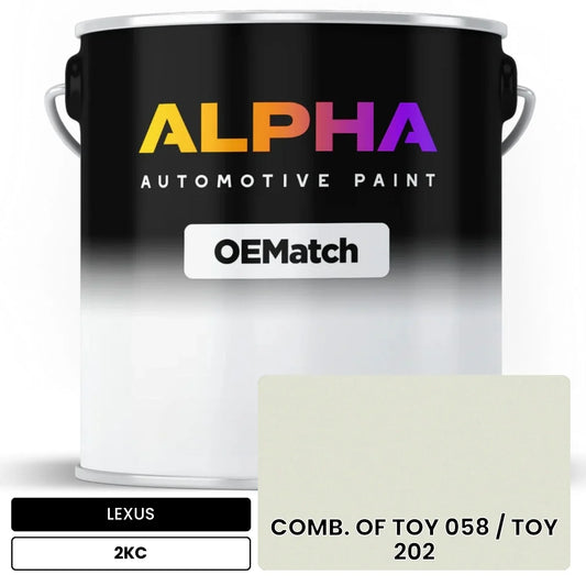 LEXUS COMB. OF TOY 058 / TOY 202 2KC OEMatch Basecoat