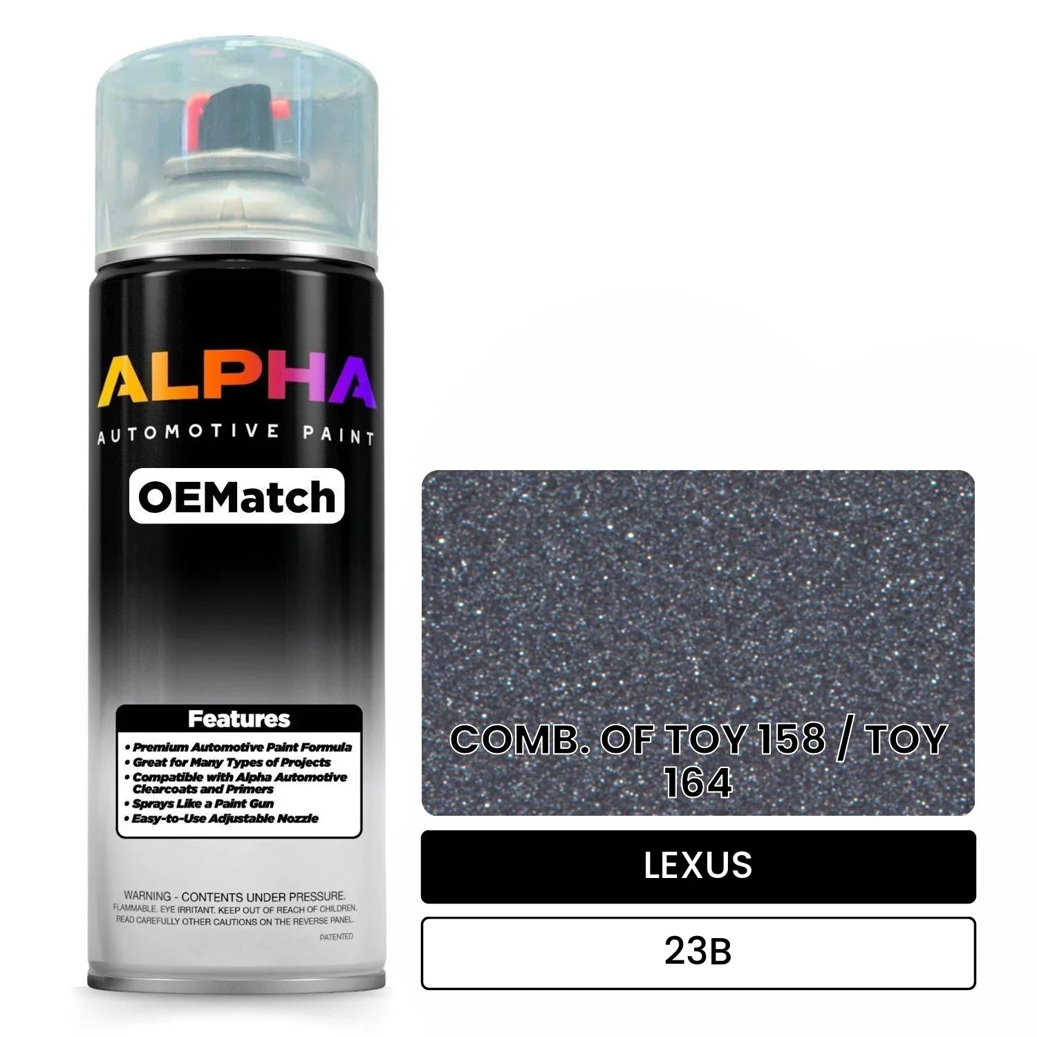 LEXUS COMB. OF TOY 158 / TOY 164 23B OEMatch Spraycan