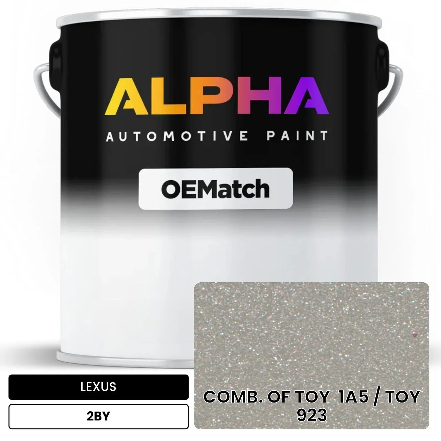 LEXUS COMB. OF TOY  1A5 / TOY  923 2BY OEMatch Basecoat