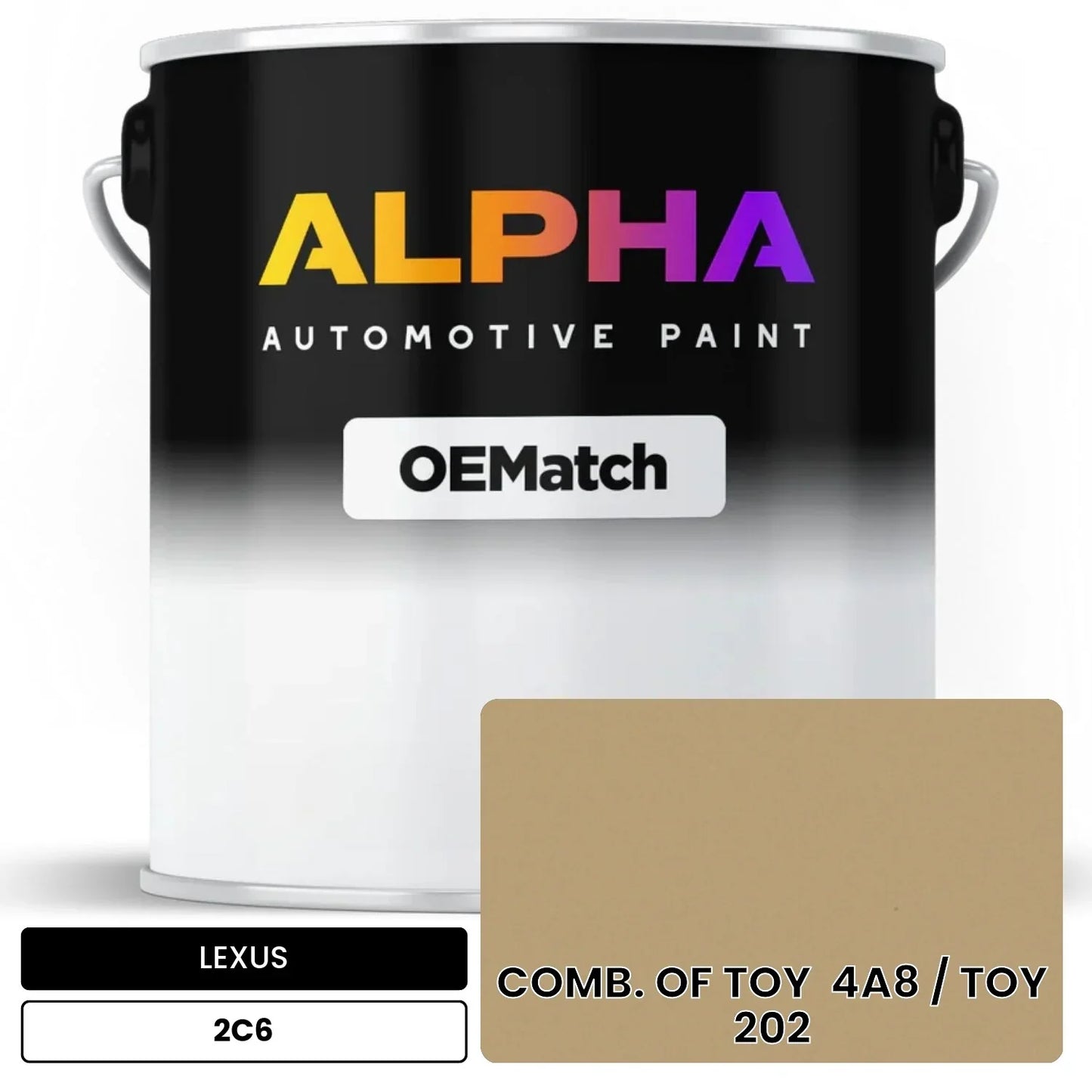 LEXUS COMB. OF TOY  4A8 / TOY  202 2C6 OEMatch Basecoat