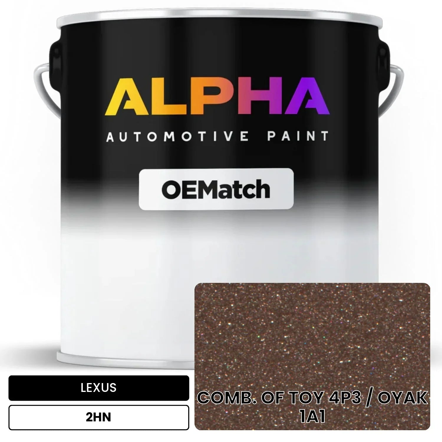 LEXUS COMB. OF TOY 4P3 / OYAK 1A1 2HN OEMatch Basecoat