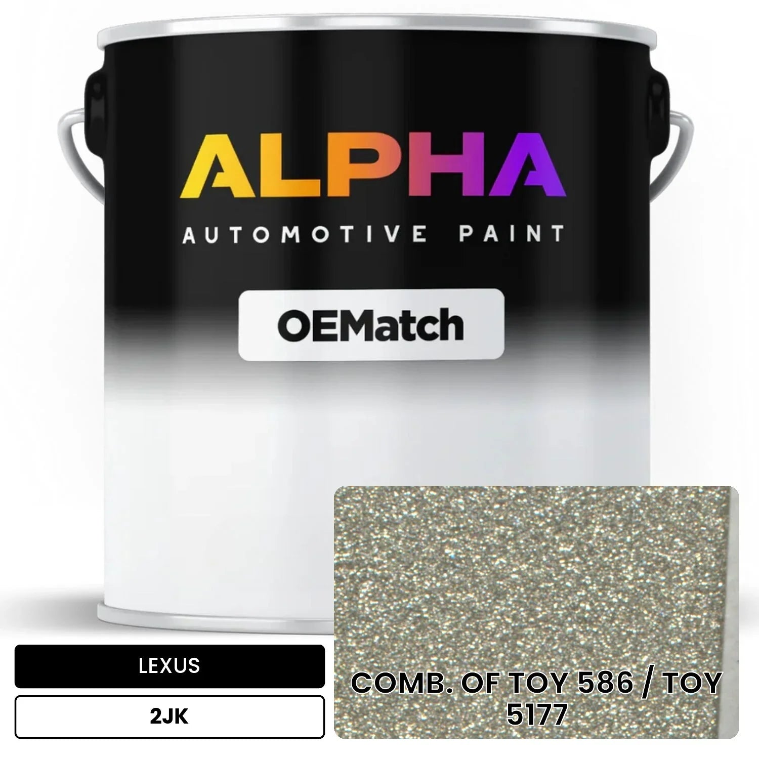 LEXUS COMB. OF TOY 586 / TOY 5177 2JK OEMatch Basecoat