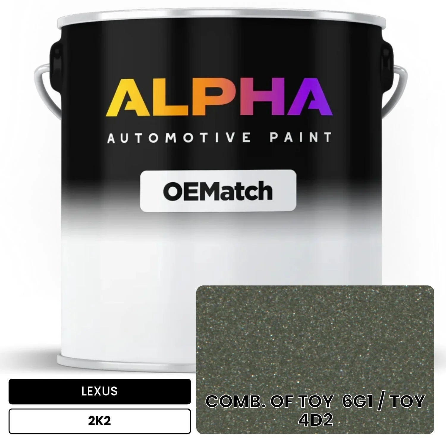 LEXUS COMB. OF TOY  6G1 / TOY  4D2 2K2 OEMatch Basecoat