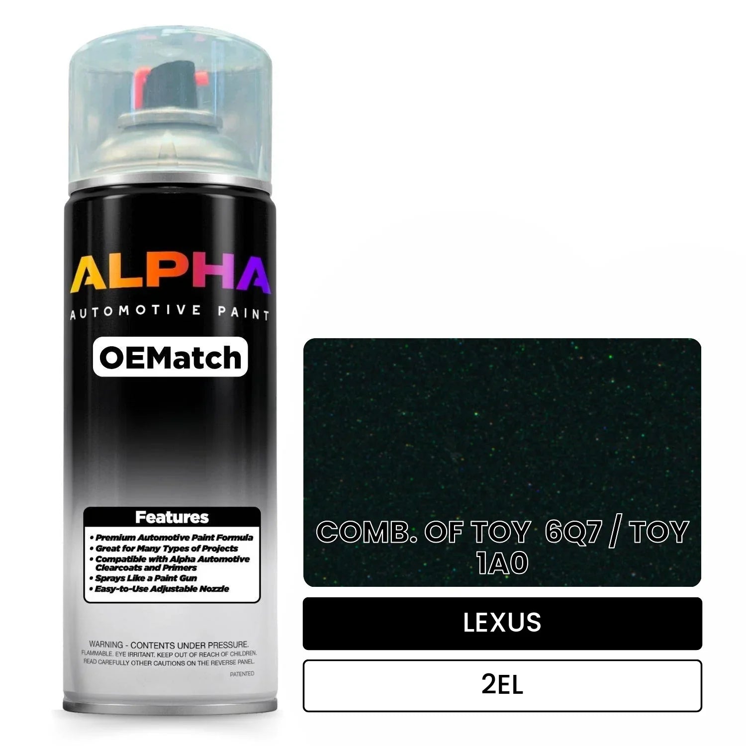 LEXUS COMB. OF TOY  6Q7 / TOY  1A0 2EL OEMatch Spraycan