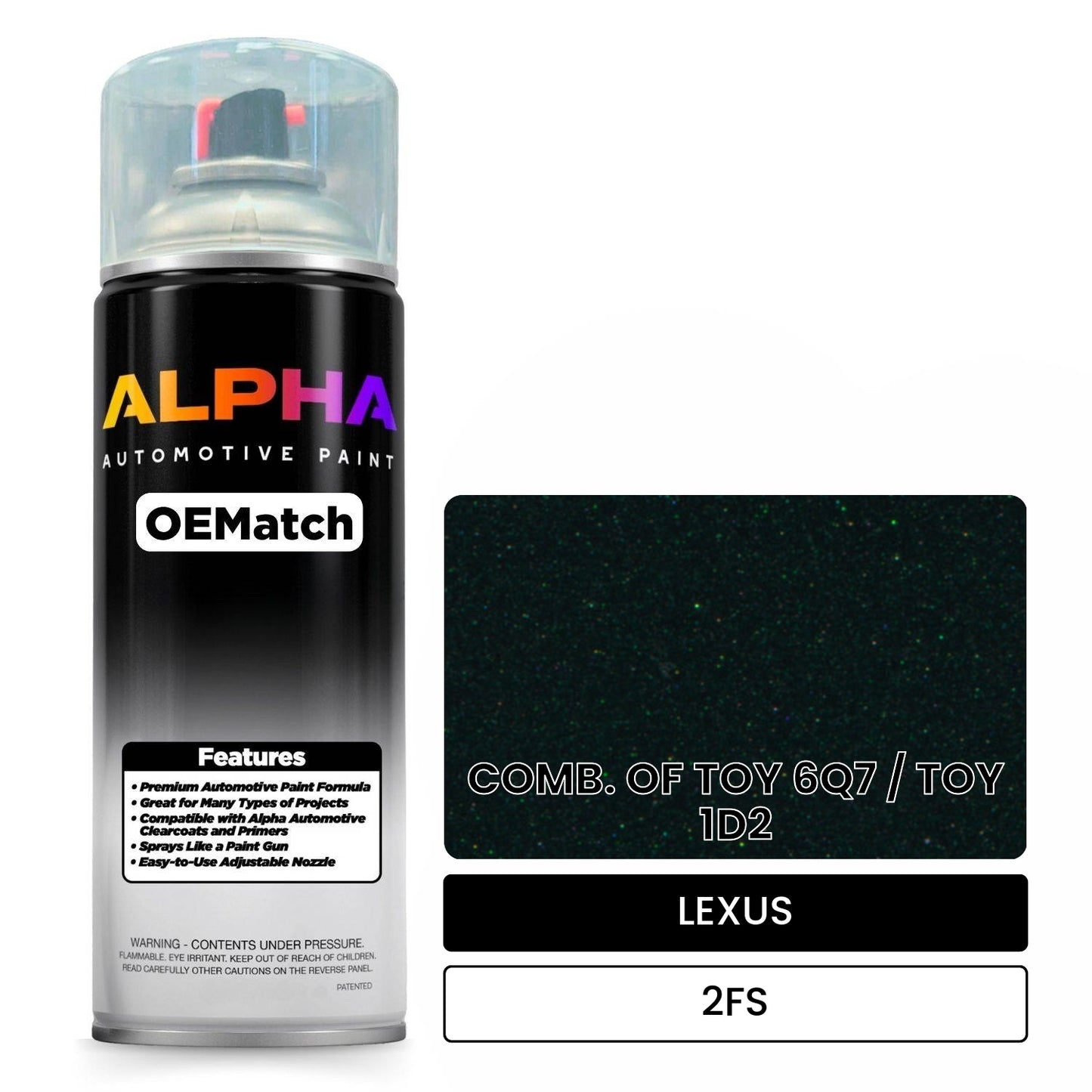 LEXUS COMB. OF TOY 6Q7 / TOY 1D2 2FS OEMatch Spraycan