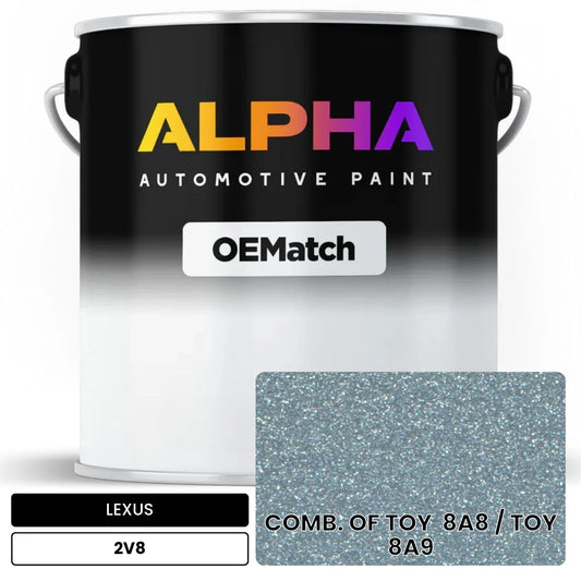 LEXUS COMB. OF TOY  8A8 / TOY  8A9 2V8 OEMatch Basecoat