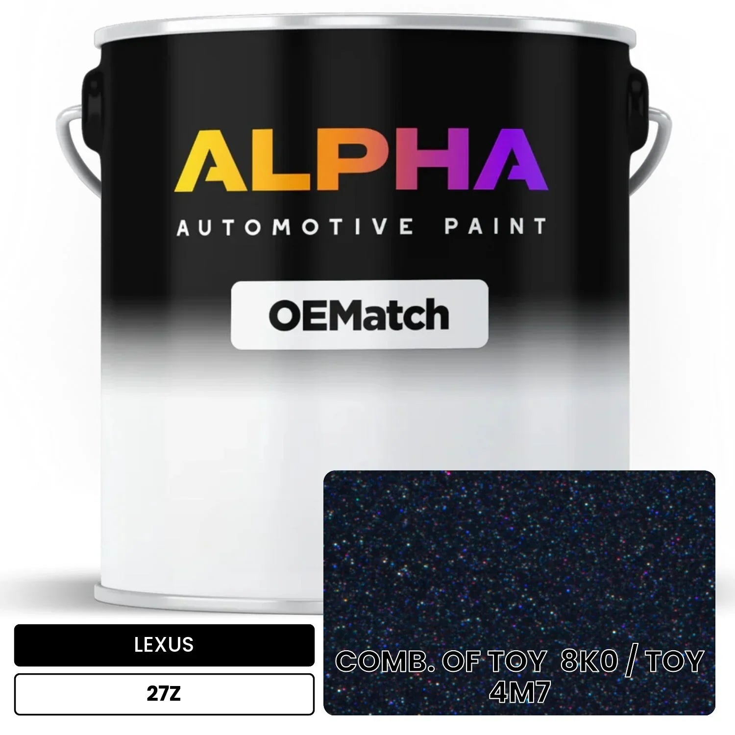 LEXUS COMB. OF TOY  8K0 / TOY  4M7 27Z OEMatch Basecoat