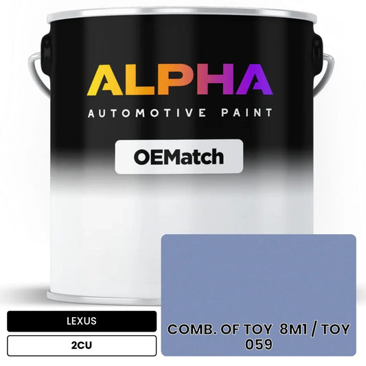 LEXUS COMB. OF TOY  8M1 / TOY  059 2CU OEMatch Basecoat