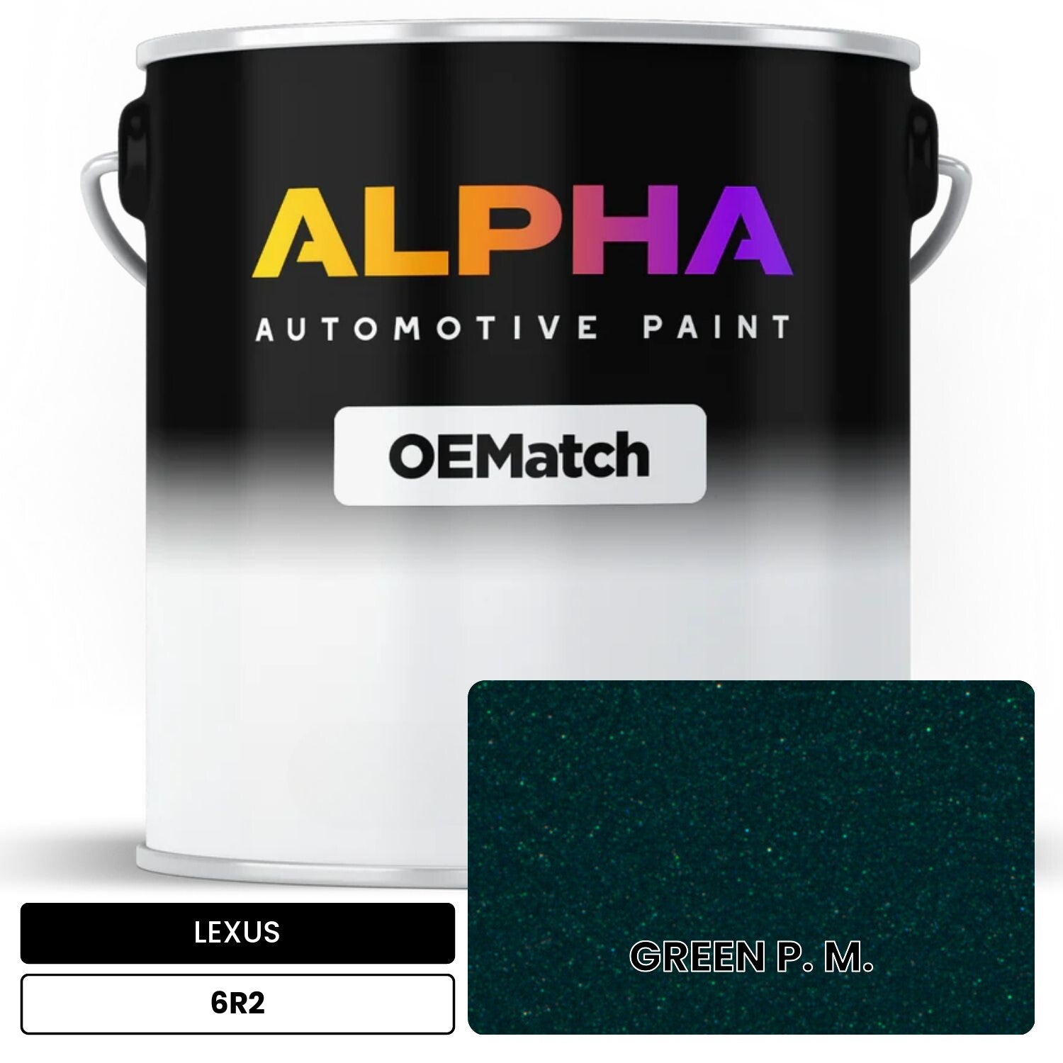 LEXUS GREEN P. M. 6R2 OEMatch Basecoat