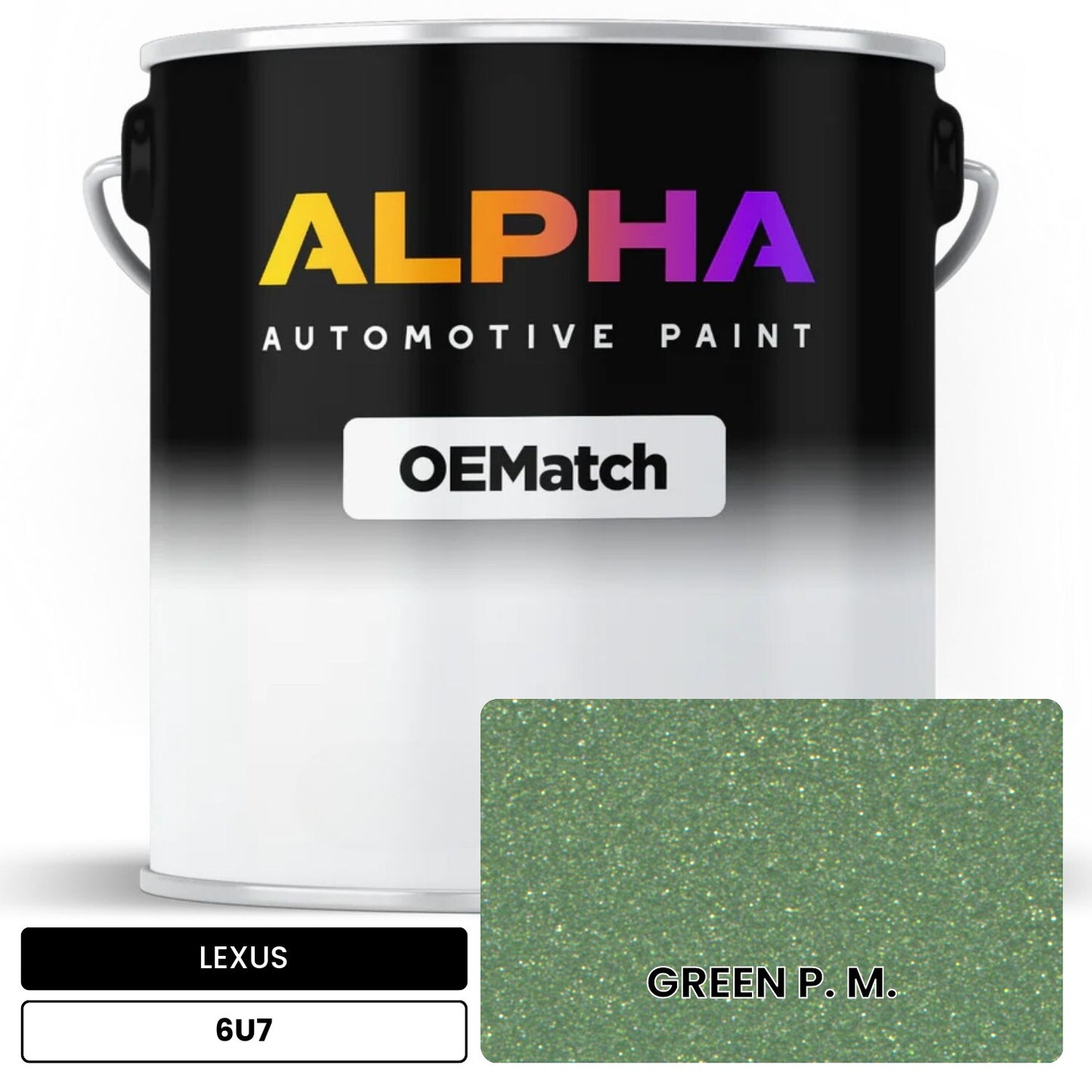 LEXUS GREEN P. M. 6U7 OEMatch Basecoat