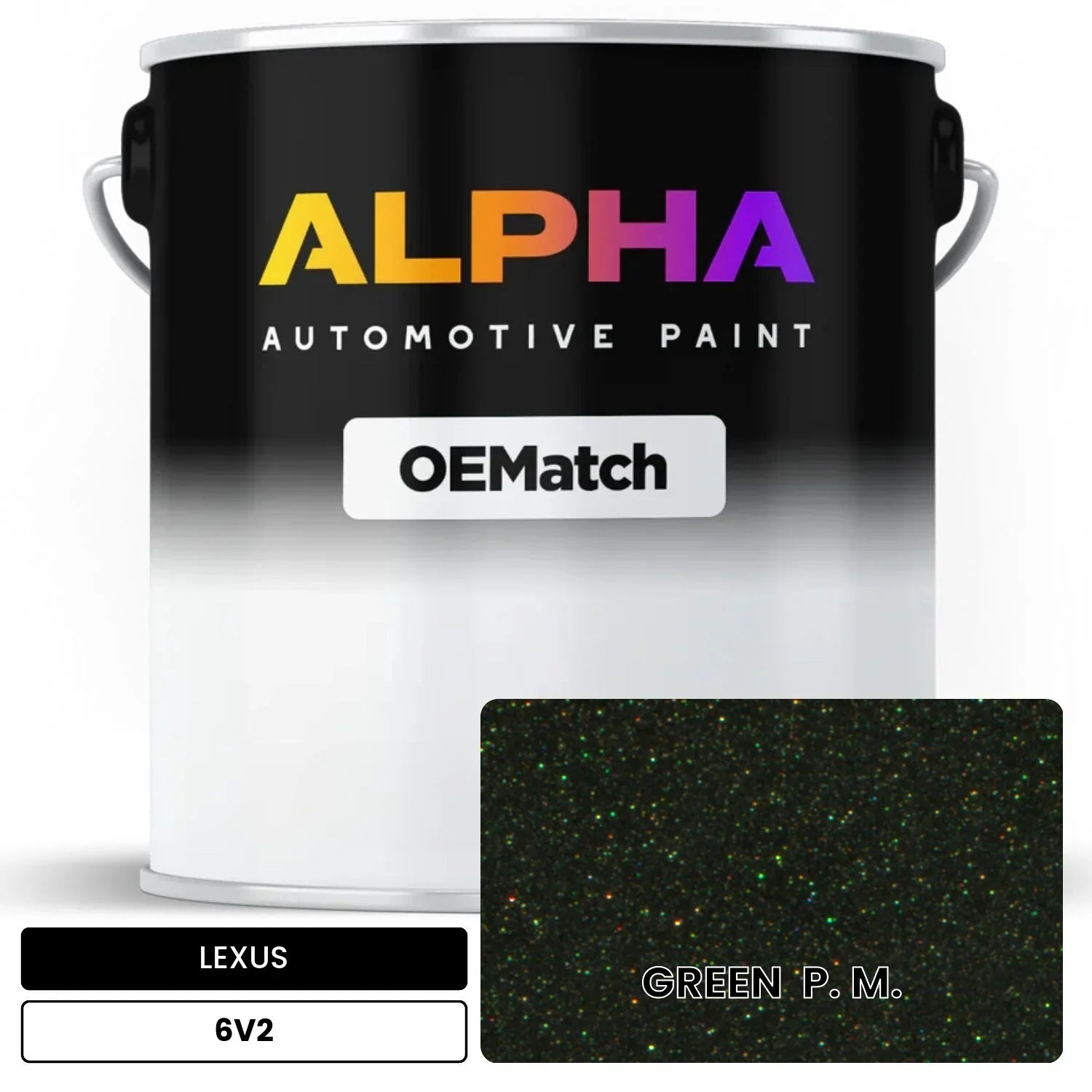 LEXUS GREEN  P. M. 6V2 OEMatch Basecoat