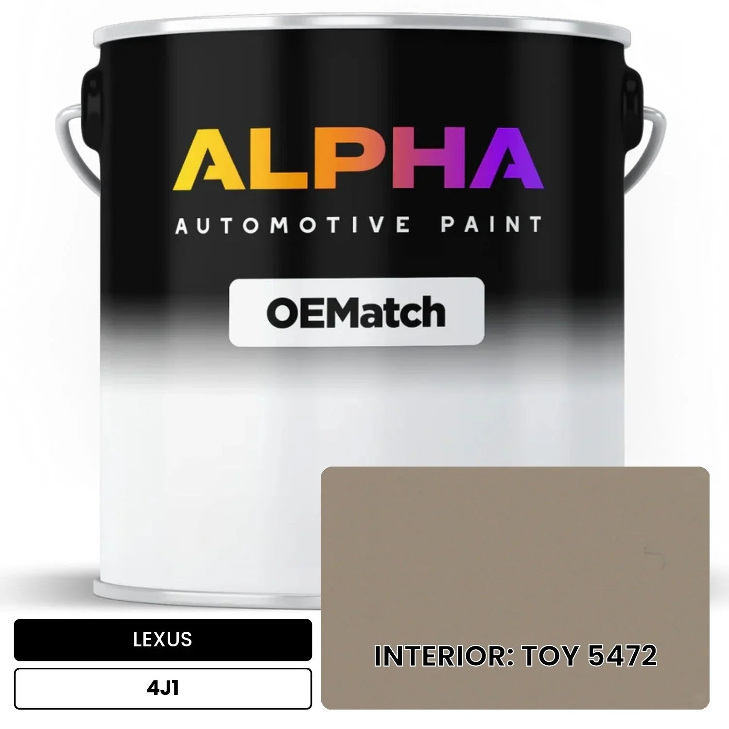 LEXUS INTERIOR: TOY 5472 4J1 OEMatch Basecoat