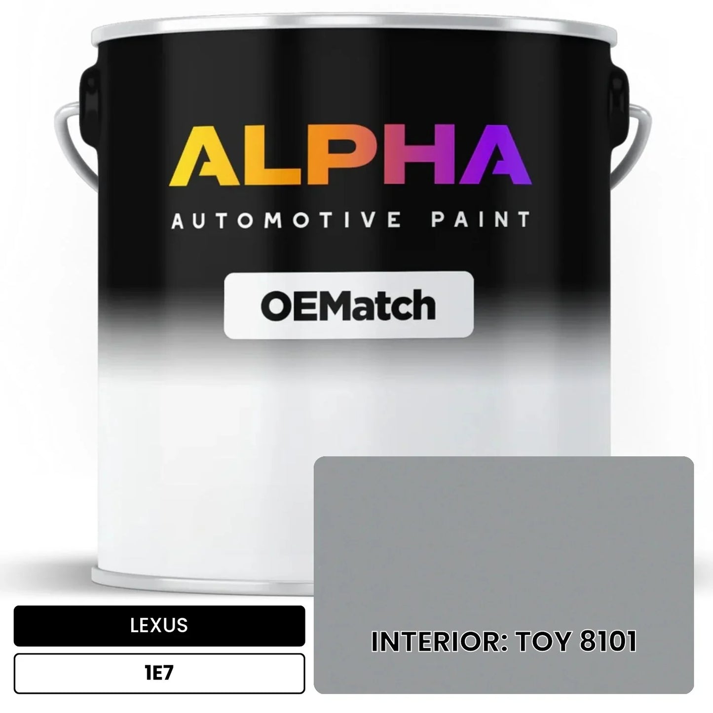 LEXUS INTERIOR: TOY 8101 1E7 OEMatch Basecoat