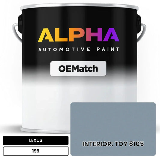LEXUS INTERIOR: TOY 8105 199 OEMatch Basecoat