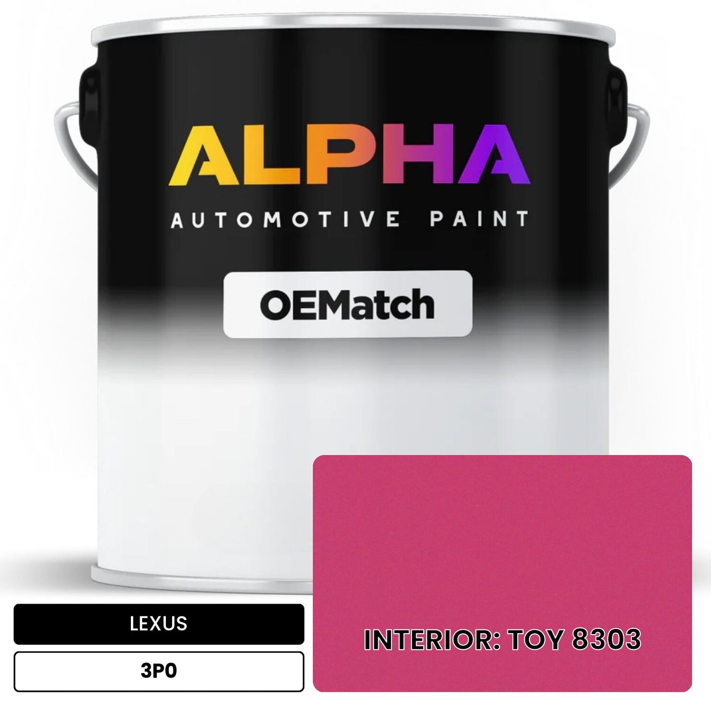 LEXUS INTERIOR: TOY 8303 3P0 OEMatch Basecoat