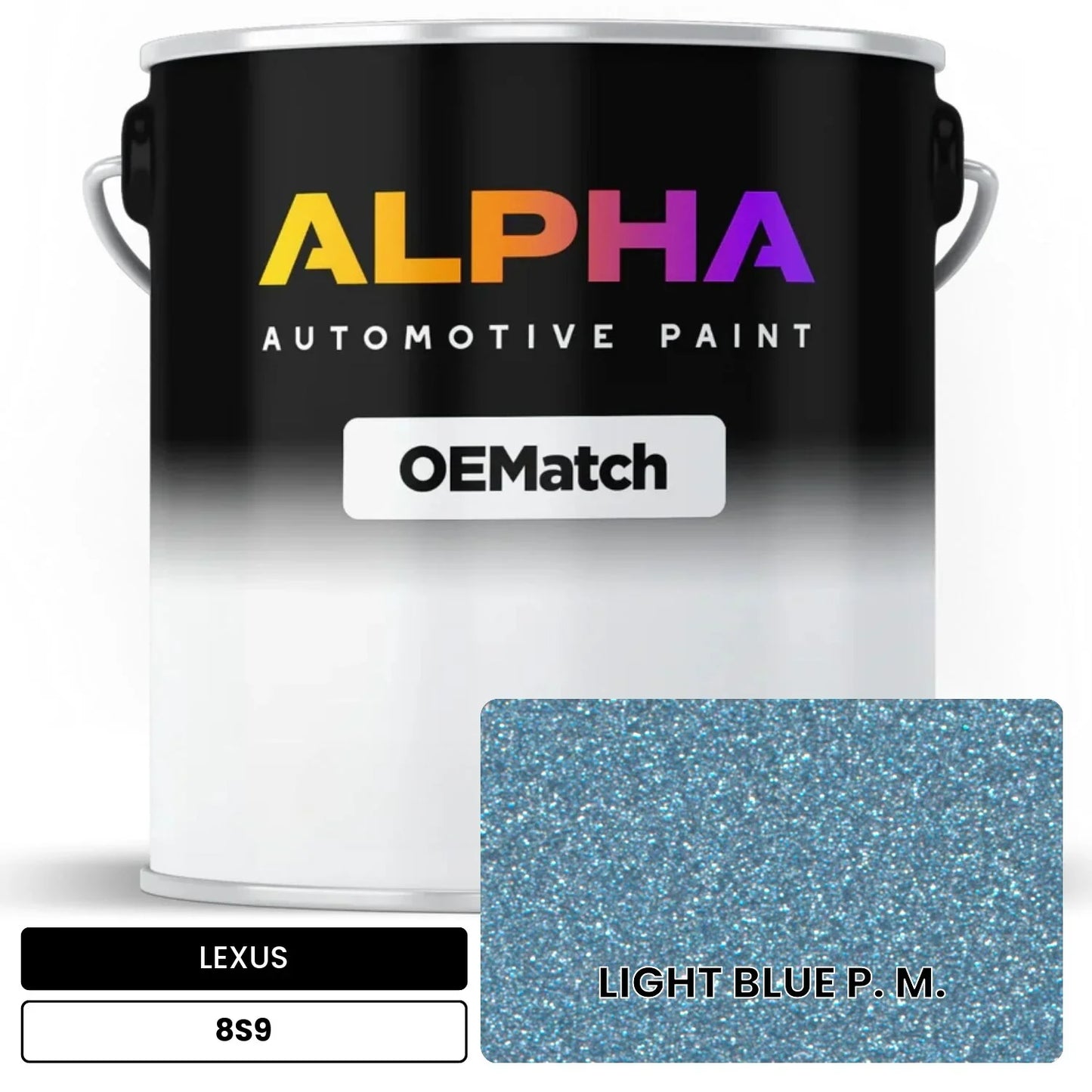 LEXUS LIGHT BLUE P. M. 8S9 OEMatch Basecoat