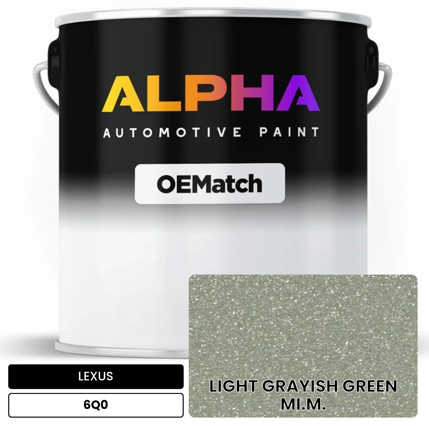 LEXUS LIGHT GRAYISH GREEN MI.M. 6Q0 OEMatch Basecoat