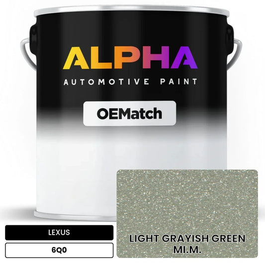 LEXUS LIGHT GRAYISH GREEN MI.M. 6Q0 OEMatch Basecoat