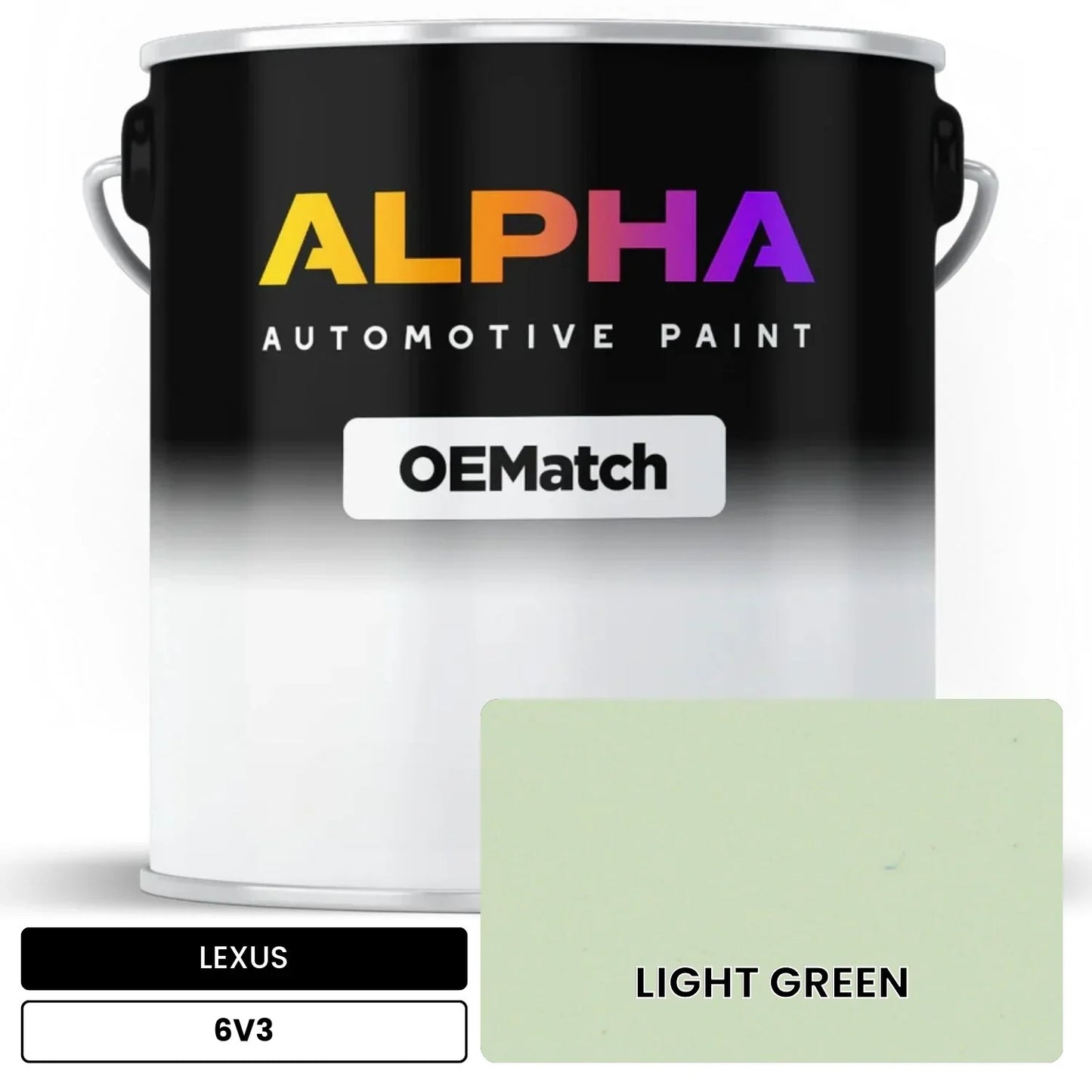 LEXUS LIGHT GREEN 6V3 OEMatch Basecoat