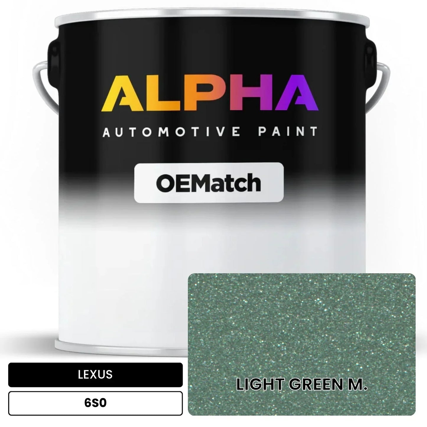 LEXUS LIGHT GREEN M. 6S0 OEMatch Basecoat