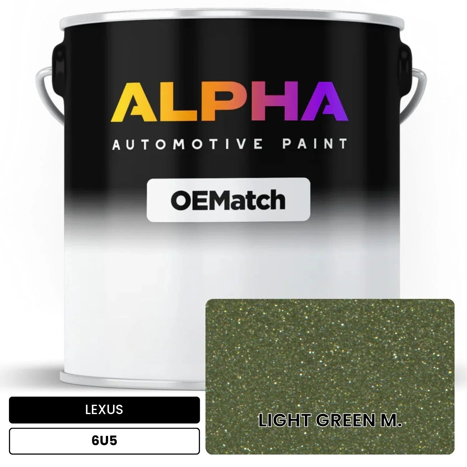 LEXUS LIGHT GREEN M. 6U5 OEMatch Basecoat
