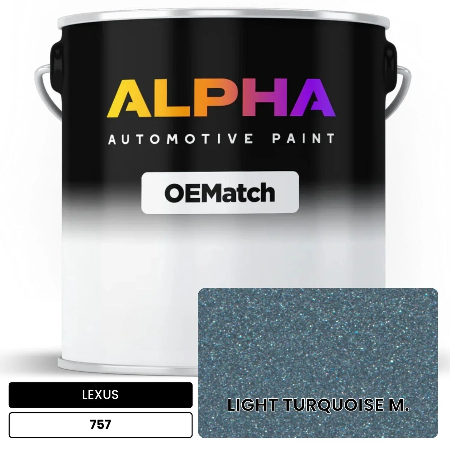 LEXUS LIGHT TURQUOISE M. 757 OEMatch Basecoat