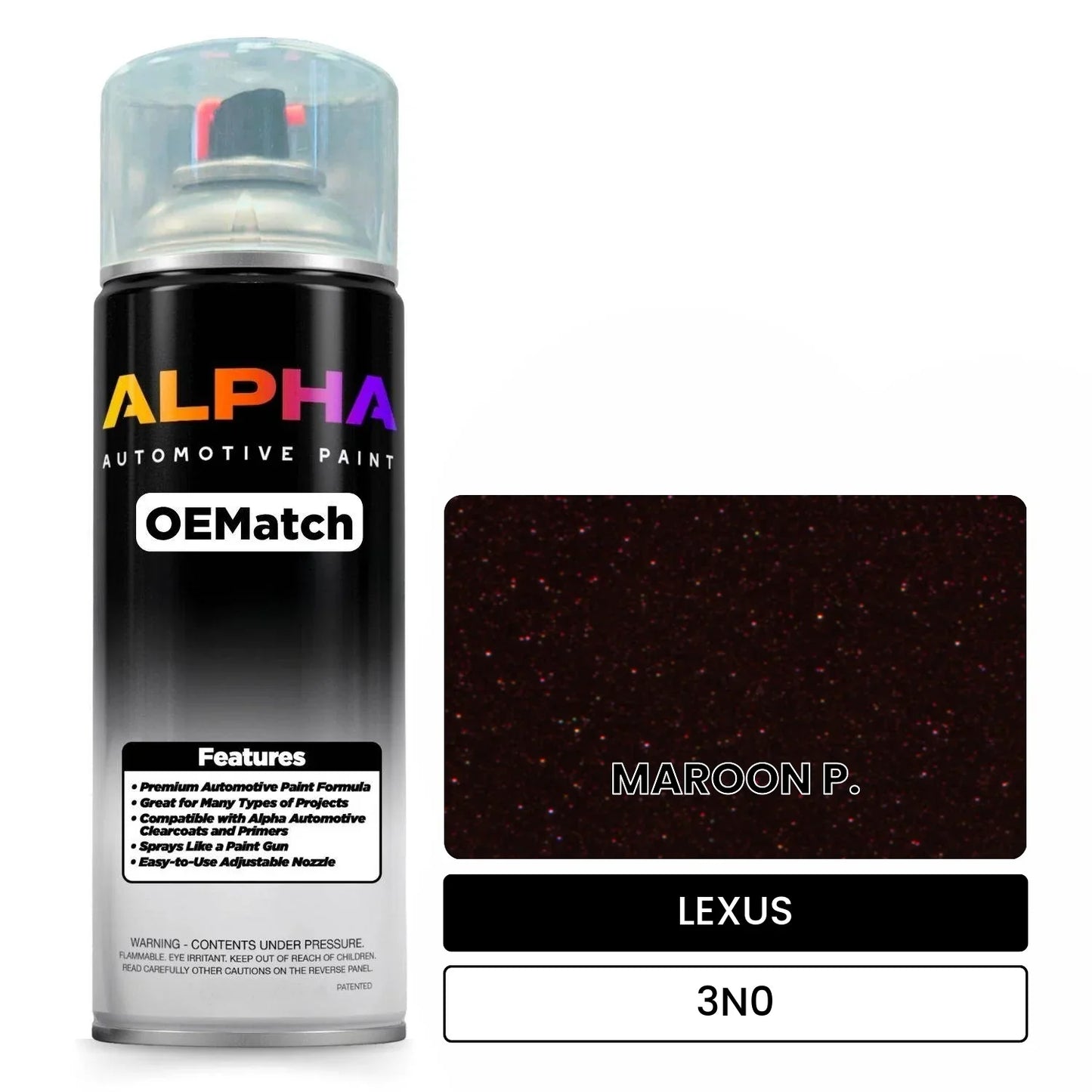 LEXUS MAROON P. 3N0 OEMatch Spraycan
