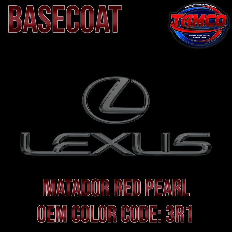 Lexus Matador Red Pearl | 3R1 | 2006-2022 | OEM Basecoat - The Spray Source - Tamco Paint Manufacturing