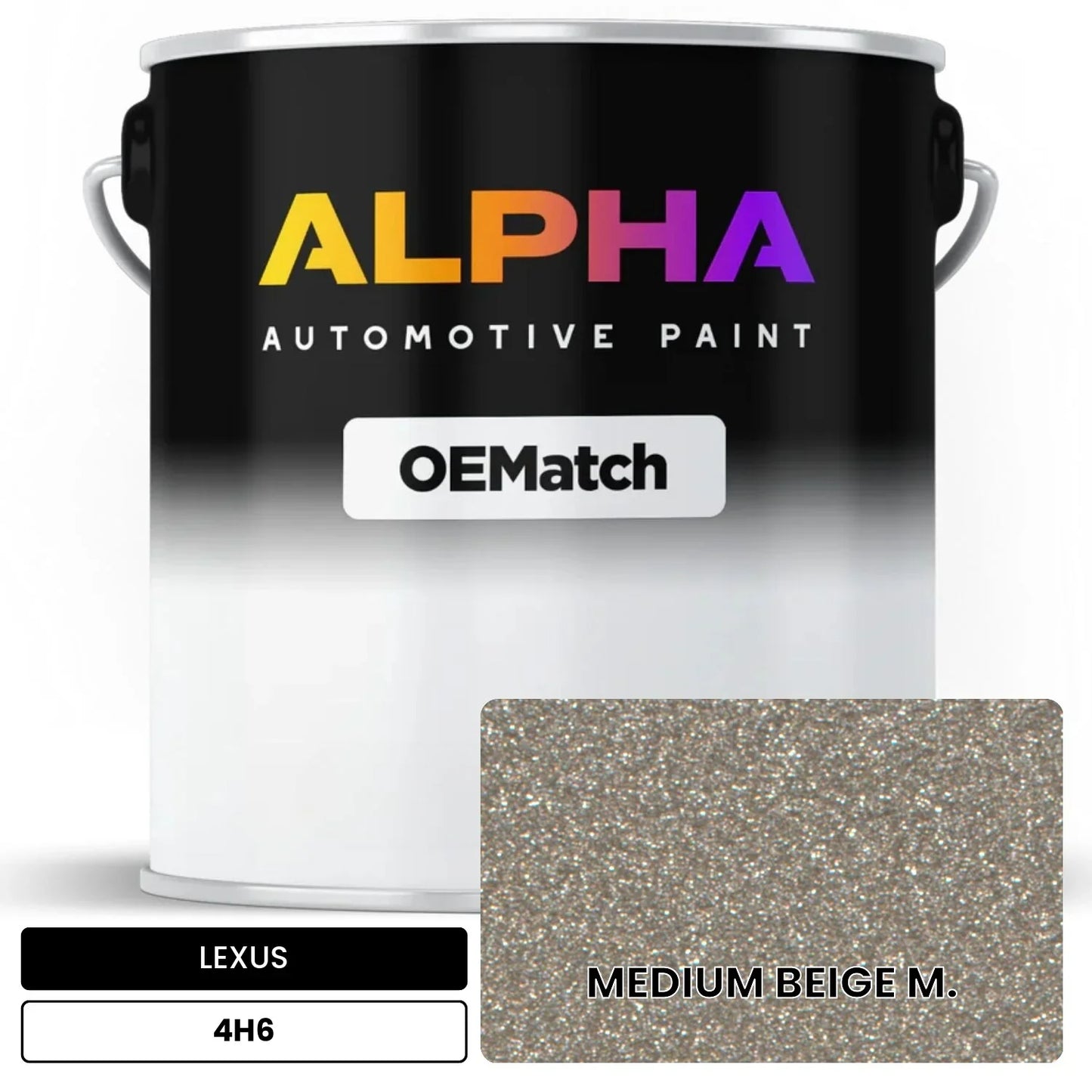 LEXUS MEDIUM BEIGE M. 4H6 OEMatch Basecoat
